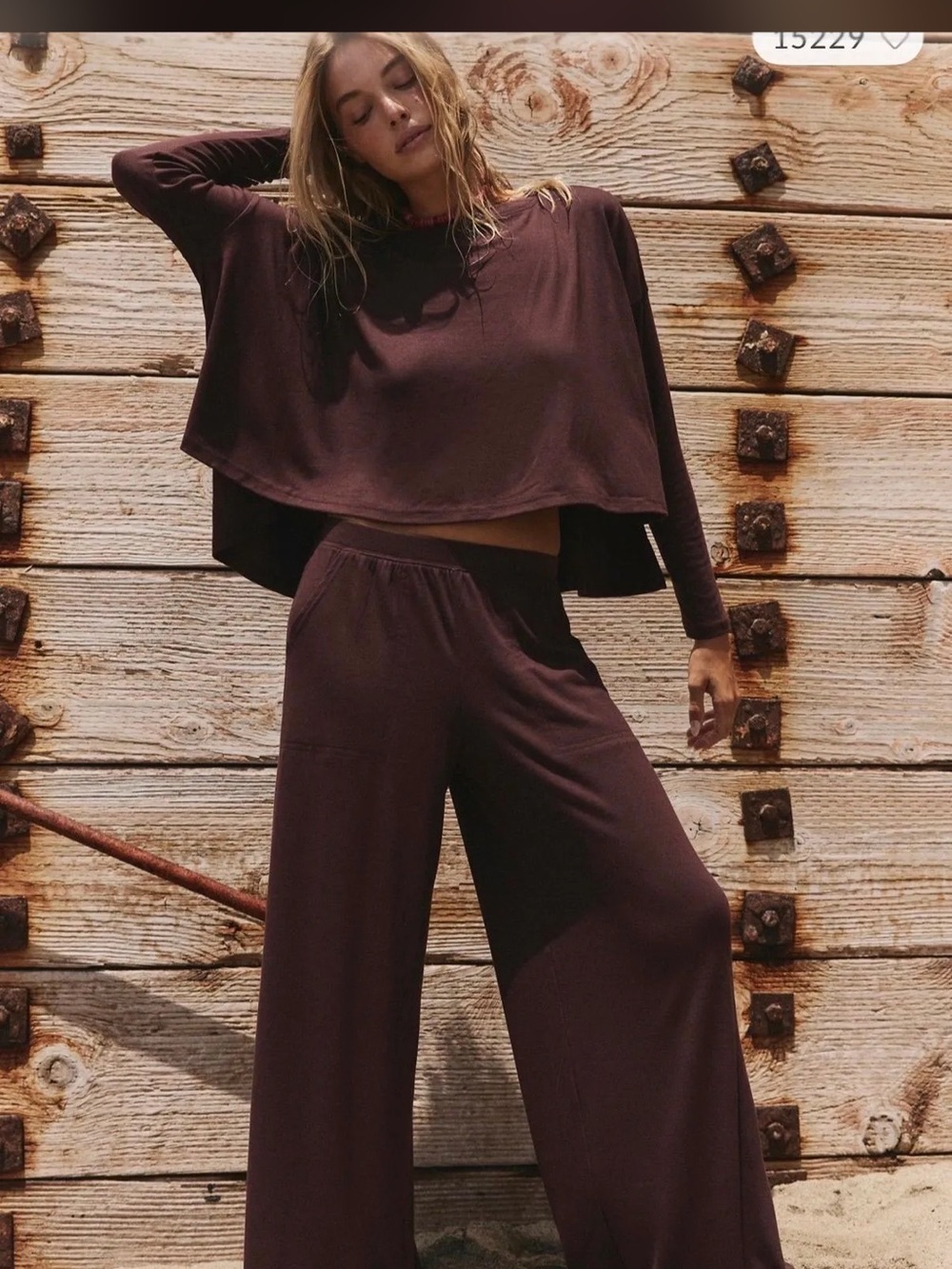 Free People Free-est Good Feels Wide-Leg Lounge Pants NWOT